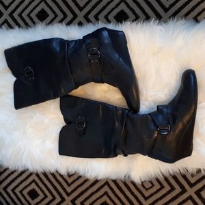 Call It Spring Women's Size 7.5 Boots Black